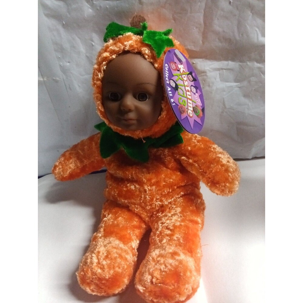 Sugar Loaf Plush "Orange Pumpkin" Baby Doll 8" Long Sugar Loaf Creations